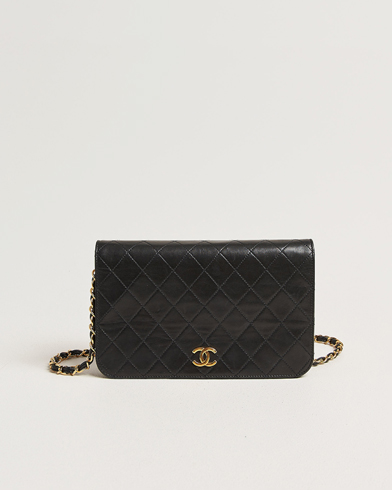 Chanel Pre-Owned Classic Single Flap Bag Lambskin Small Black – Musta