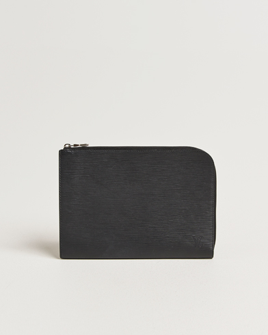 Louis Vuitton Pre-Owned Porte Documents Epi Leather Black – Musta