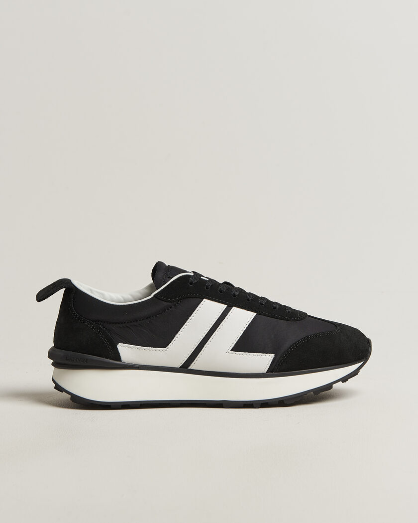 Lanvin Bumpr Running Sneakers Black/White – Musta
