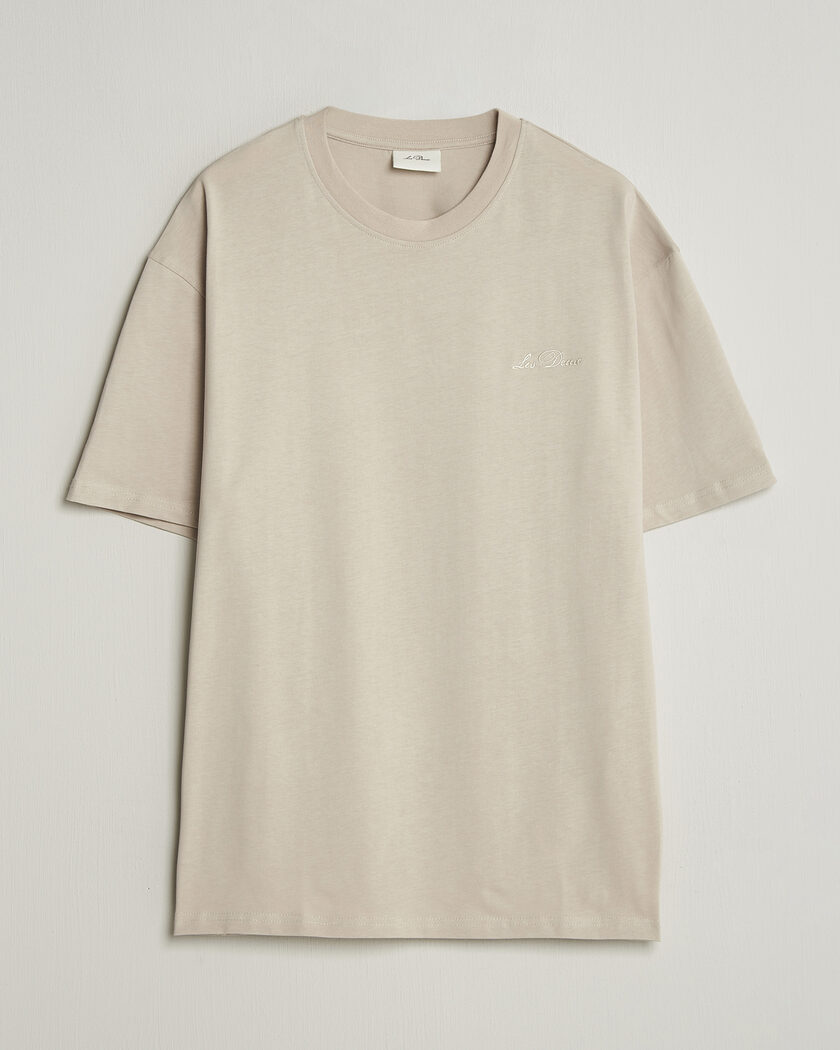 LES DEUX Crew T-Shirt Light Sand – Valkoinen