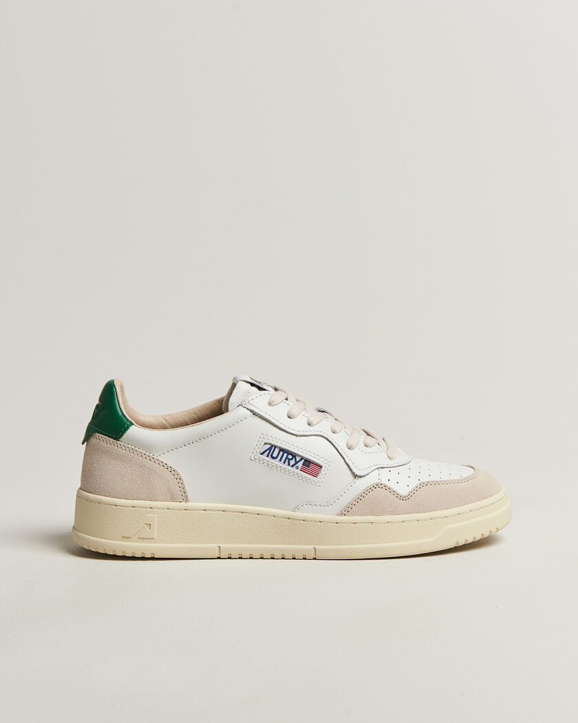 Autry Medalist Low Leather/Suede Sneaker White/Amazon – Valkoinen