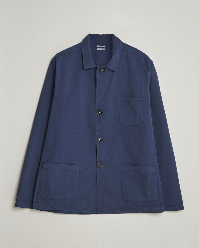 Massimo Alba Florida Cotton Shirt Jacket Midnight Blue – Sininen