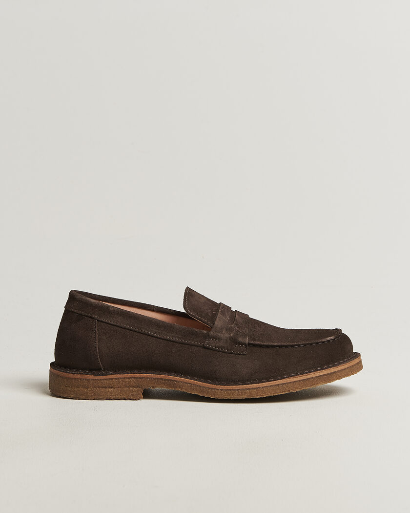 Astorflex Mokaflex Loafers Dark Brown Suede – Ruskea