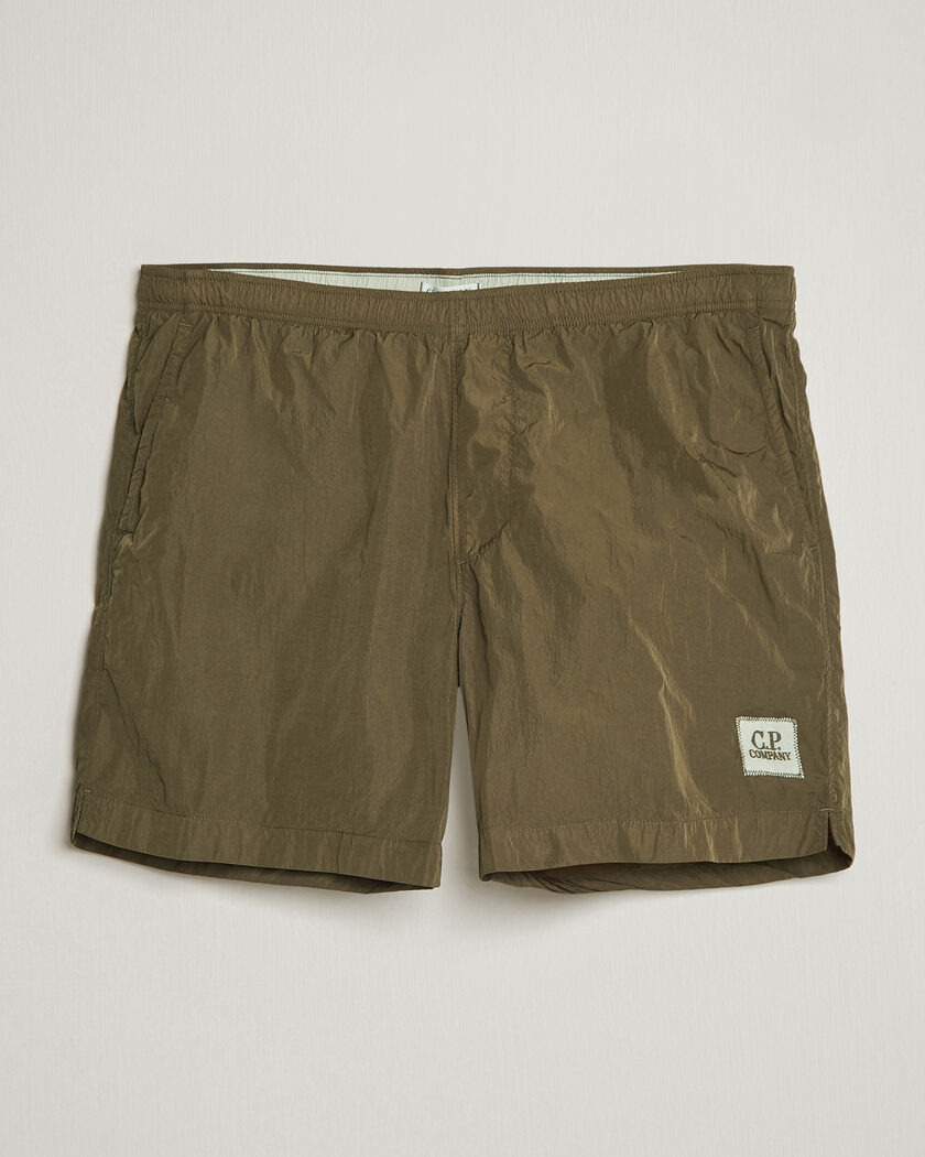 C.P. Company Eco Chrome Logo Swimshorts Olive – Vihreä