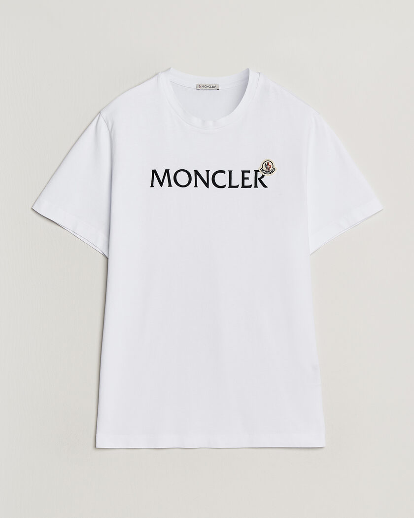 Moncler Lettering Logo T-Shirt White – Valkoinen