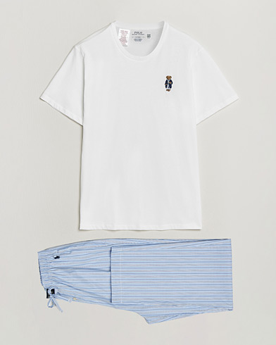 Polo Ralph Lauren Cotton Pyjama Set Andrew Stripe/White – Monivärinen