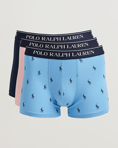 Polo Ralph Lauren 3-Pack Trunk Navy/Pink/Blue – Monivärinen