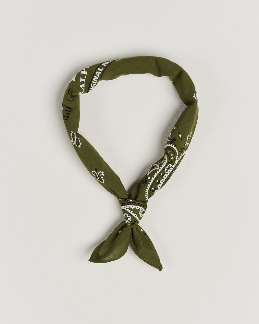 Polo Ralph Lauren Cotton Printed Bandana Supply Olive – Vihreä