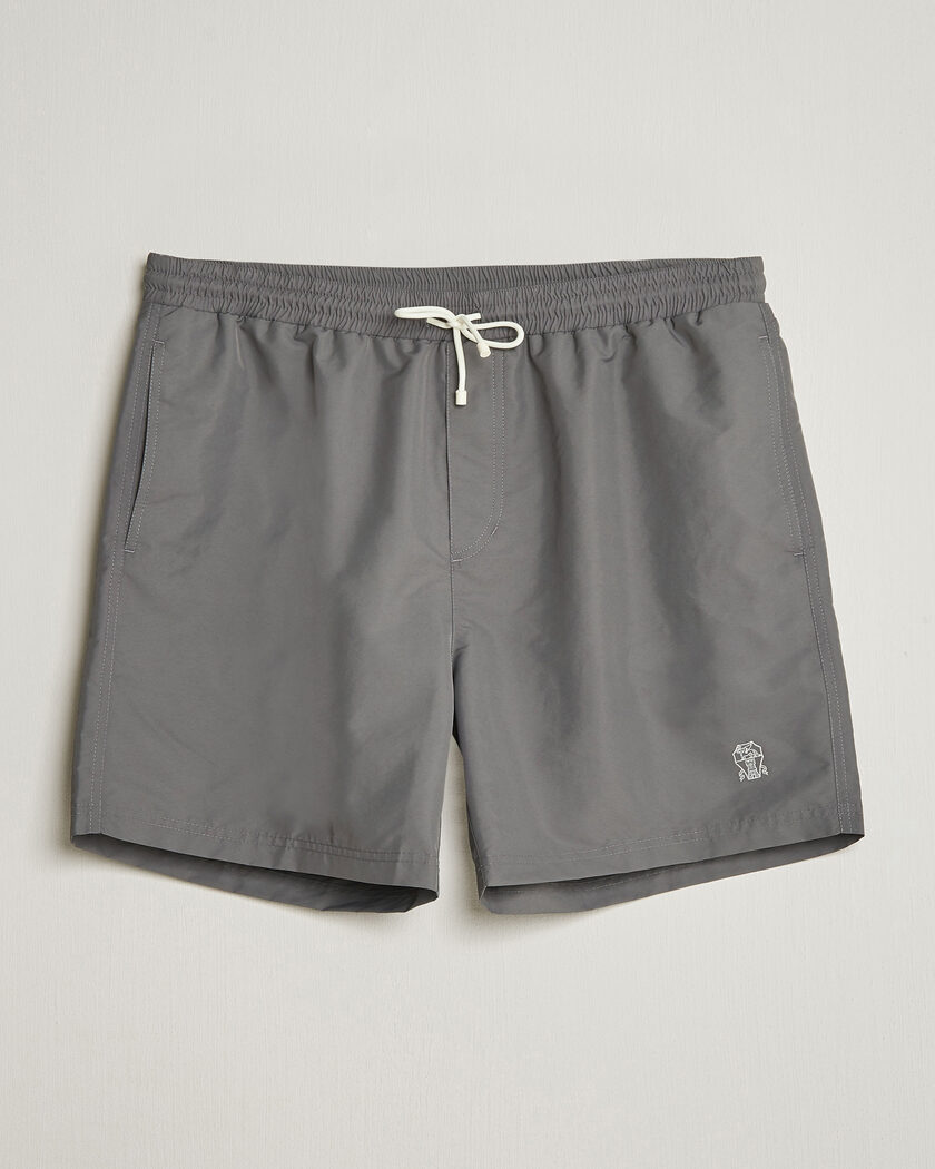 Brunello Cucinelli Nylon Swim Trunks Grey – Harmaa