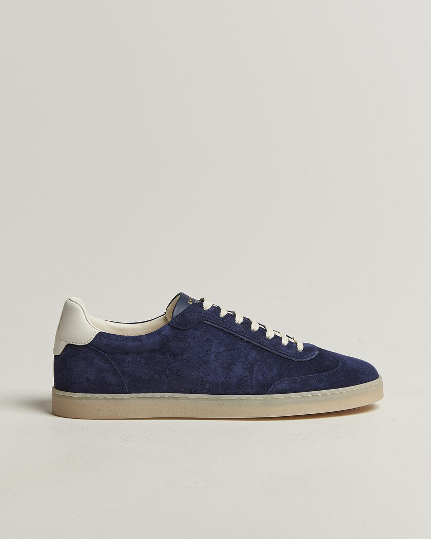 Brunello Cucinelli Low Top Sneakers Navy Suede – Sininen