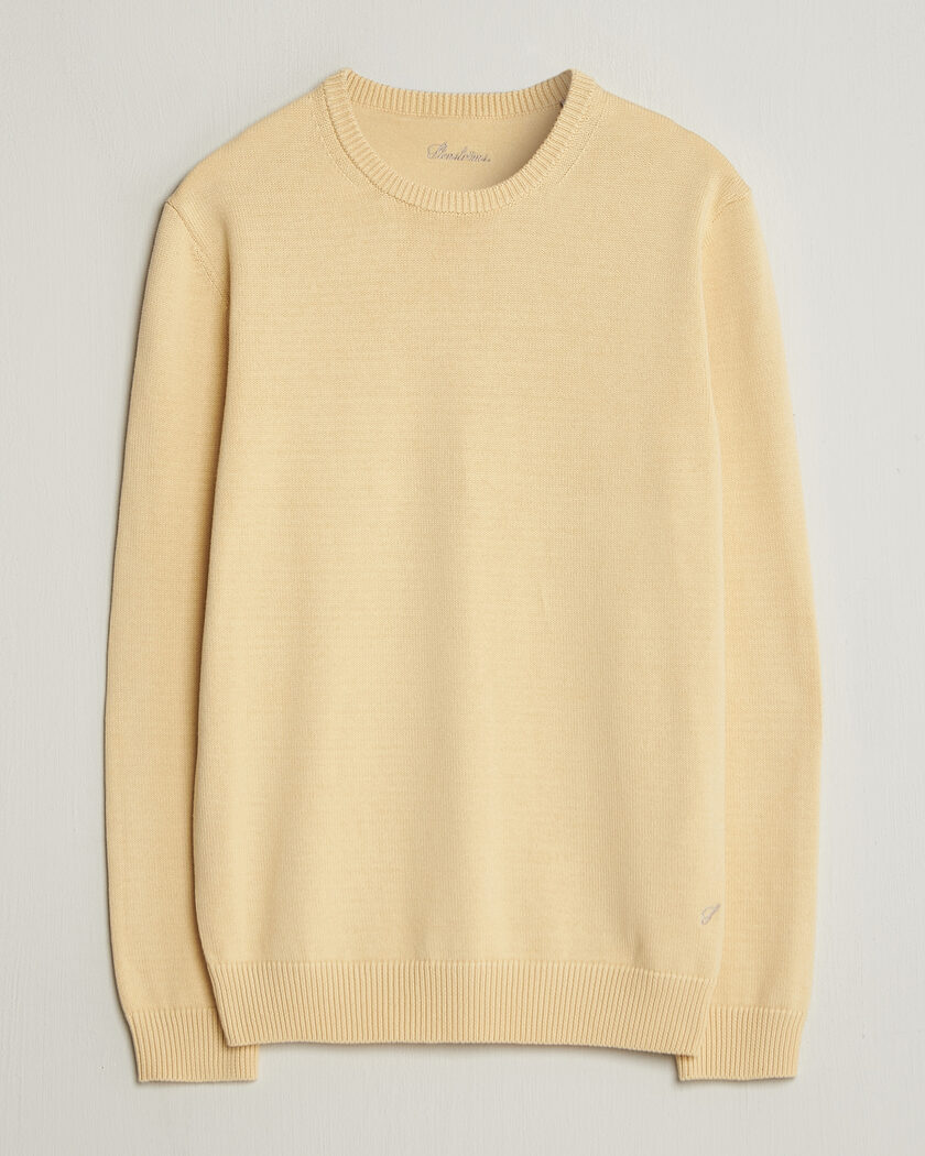 Stenströms Organic Cotton Knitted Sweater Light Yellow – Keltainen