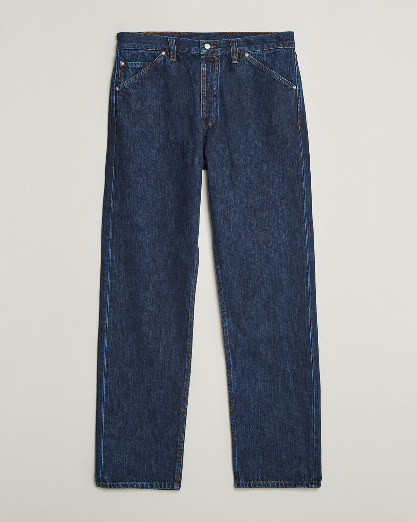 Drake's 5-Pocket Japanese Selvedge Denim Stone Wash – Sininen