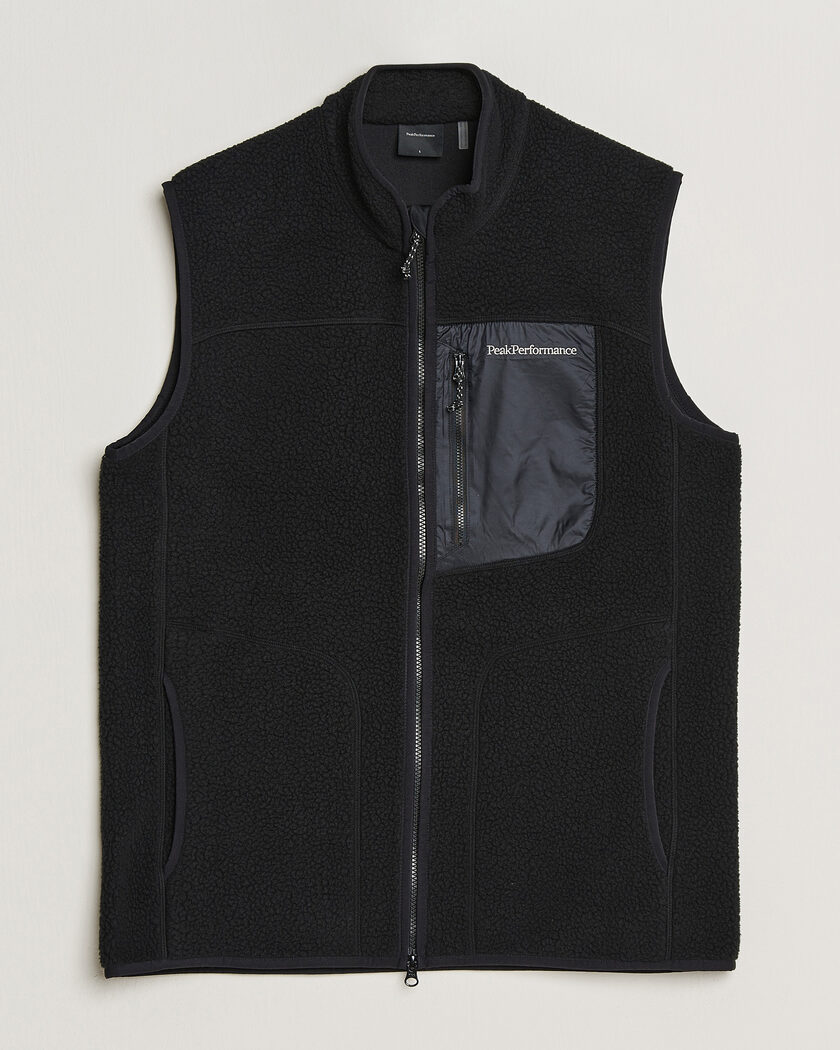 Peak Performance Nature Rush Pile Vest Black – Musta