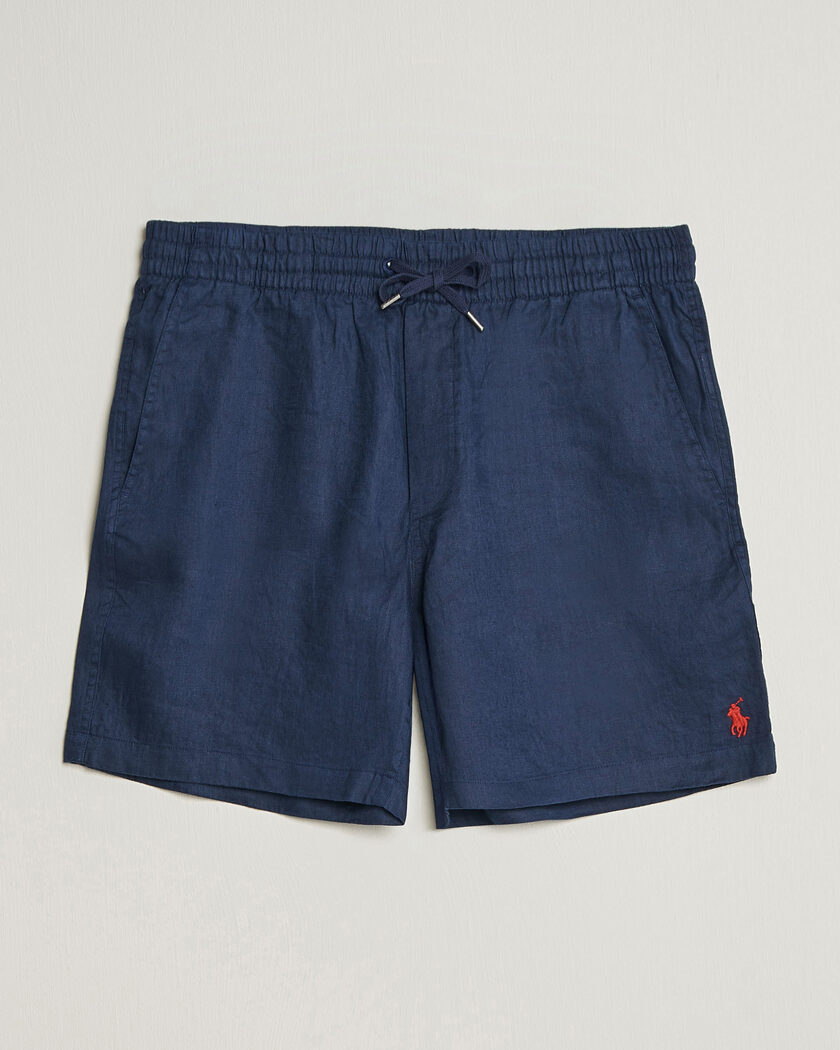 Polo Ralph Lauren Dyed Linen Shorts Newport Navy – Sininen