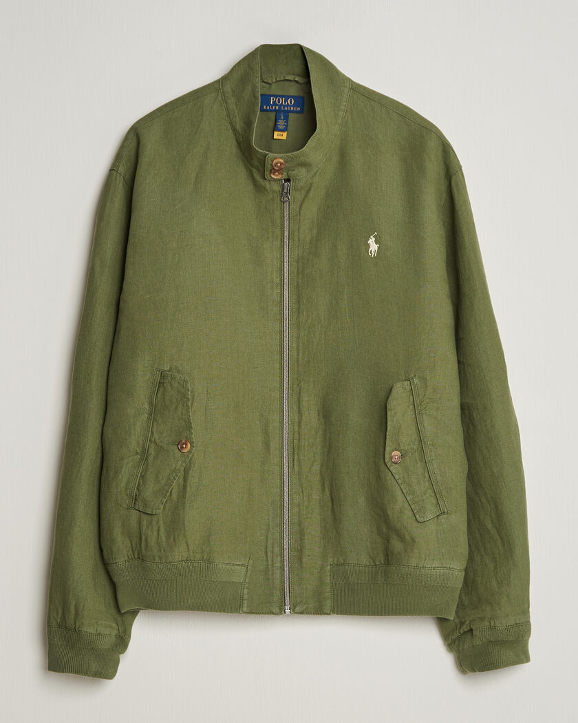 Polo Ralph Lauren Linen Herringbone Windbreaker Garden Trail – Vihreä
