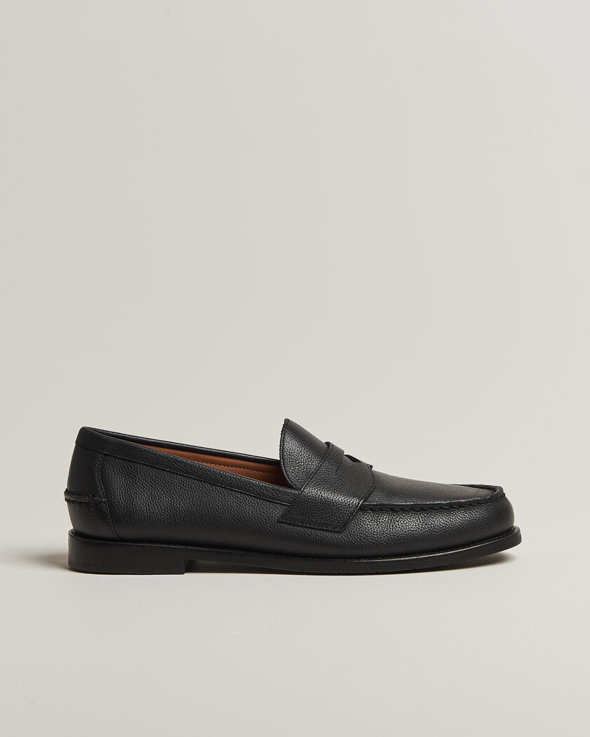 Polo Ralph Lauren Alston Penny Loafer Black Pebble Calf – Musta