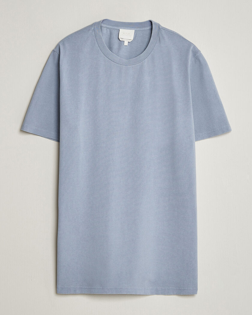 A.P.C. Printed Crew Neck T-Shirt Light Blue – Sininen