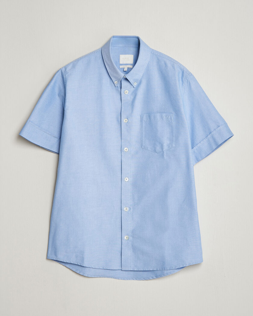 A.P.C. Jack Short Sleeve Shirt Light Blue – Sininen