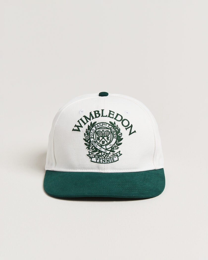 Polo Ralph Lauren Wimbledon Cap White/Moss Agate – Valkoinen