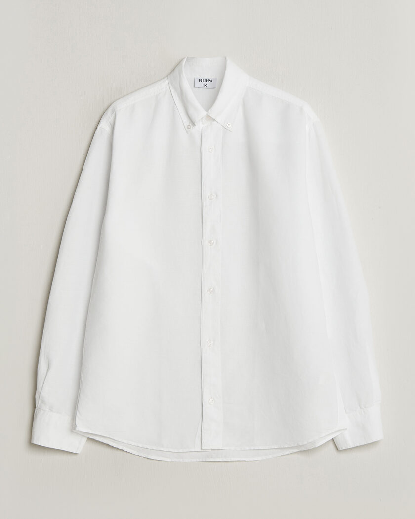 Filippa K Relaxed Cotton/Linen Shirt White – Valkoinen