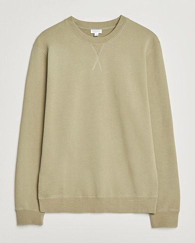 Sunspel Loopback Sweatshirt Pistachio – Vihreä