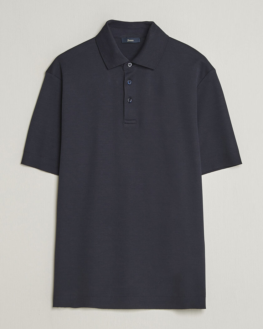 Herno Micro Piquet Polo Navy – Sininen