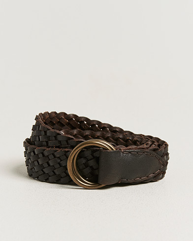 RRL Braided Belt Dark Brown – Ruskea