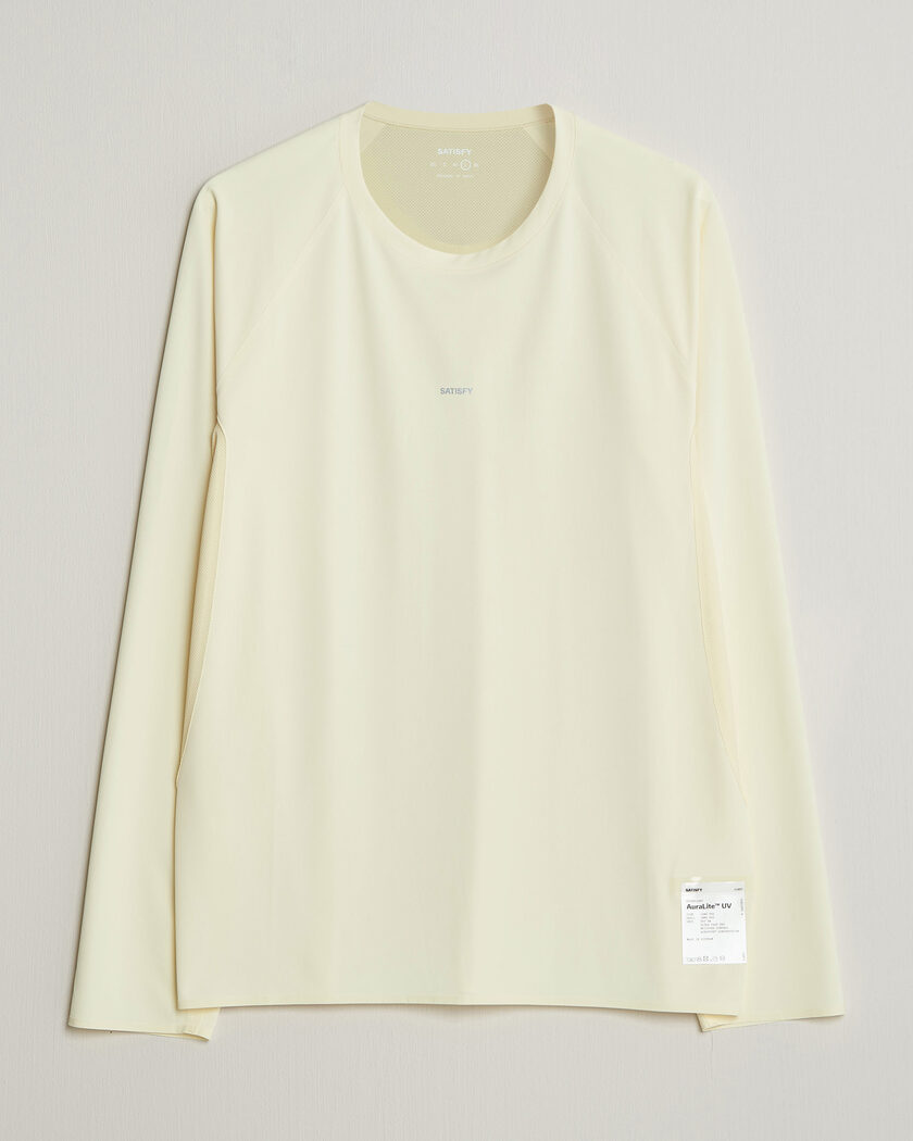 Satisfy AuraLite UV Long Sleeve T-Shirt Transparent Yellow – Keltainen