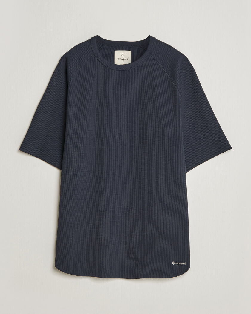 Snow Peak Dry Waffle T-Shirt Dark Navy – Sininen