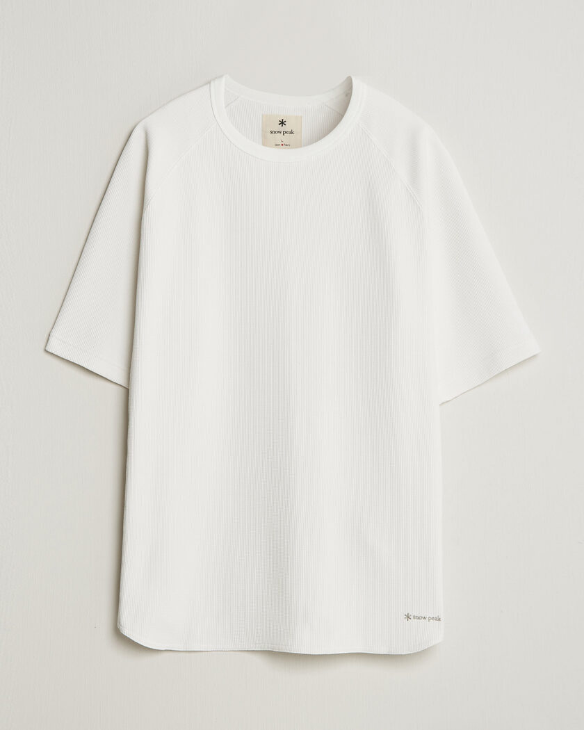Snow Peak Dry Waffle T-Shirt Off White – Valkoinen