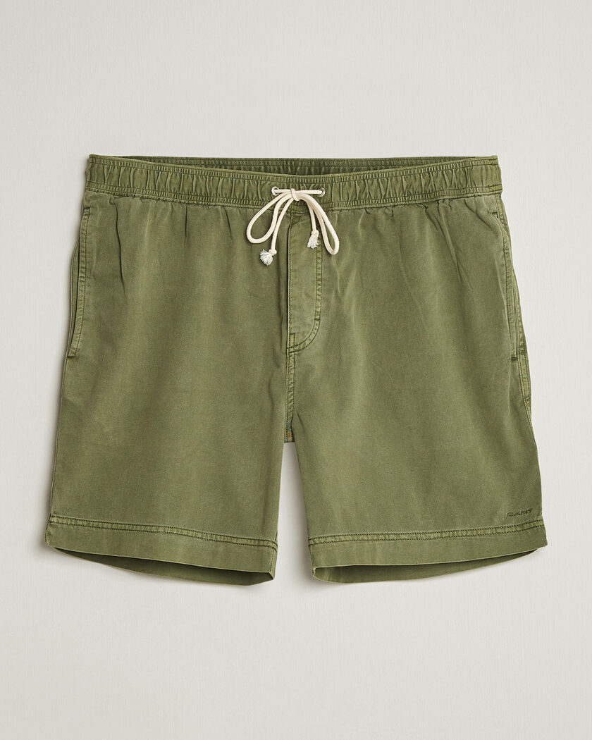 Gant Regular Fit Sunfaded Drawstring Dry Herb Green – Vihreä