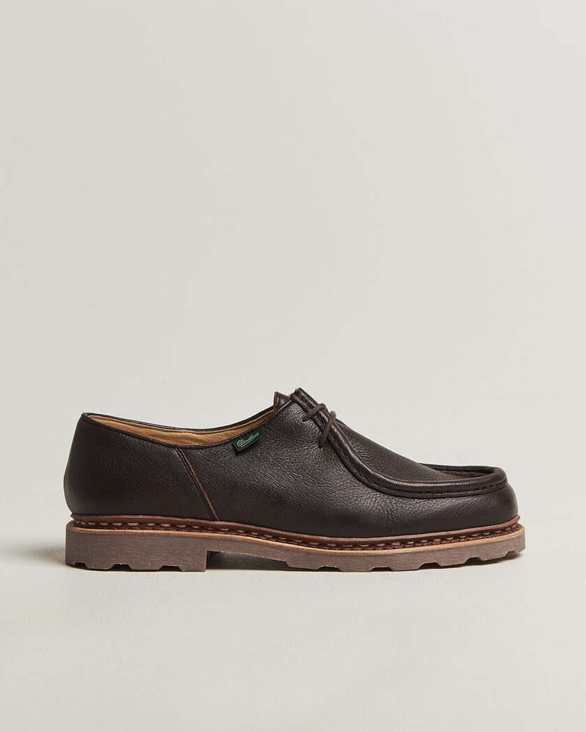 Paraboot Michael Derby Brown Deerskin – Ruskea