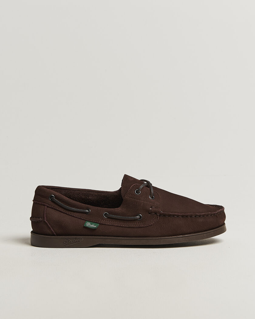 Paraboot Barth Boat Shoe Chocolate Nubuck – Ruskea