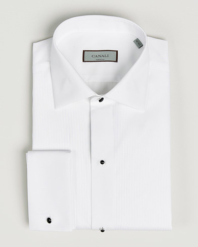 Canali Classic Black Studs Tuxedo Shirt White – Valkoinen