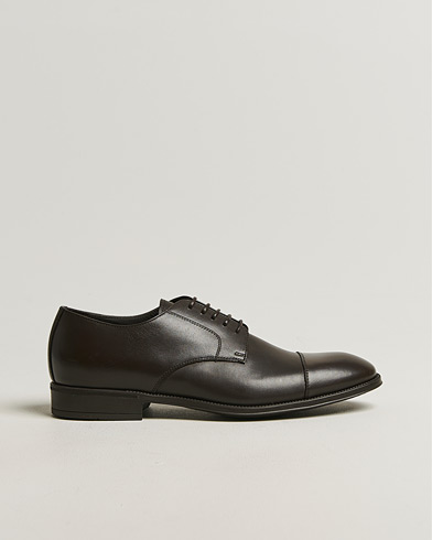 Canali Rubber Sole Derby Brown Calf – Ruskea
