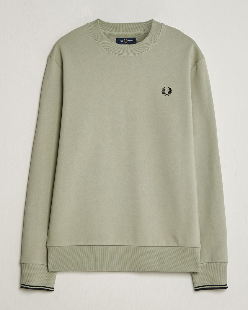Fred Perry Crew Neck Sweatshirt Seagrass Green – Vihreä
