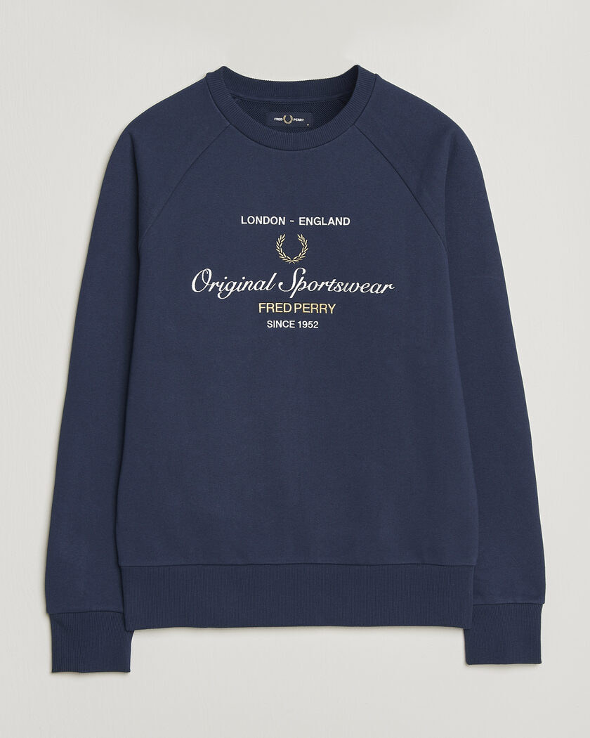 Fred Perry Original Sportswear Sweatshirt Tennis Blue – Sininen