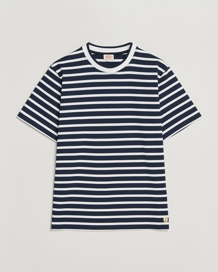 Armor-lux Heritage Callac Stripe T-Shirt Marine/Blanc – Sininen