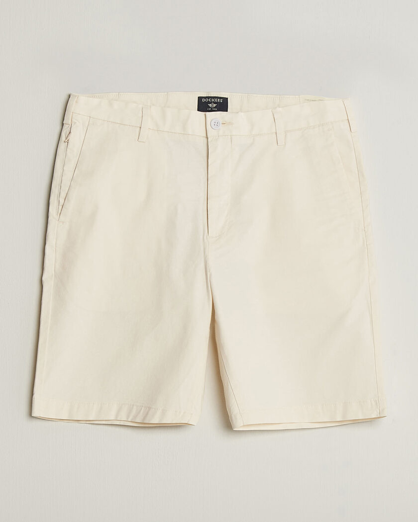 Dockers Slim Cotton/Linen Shorts Buttercream – Beige