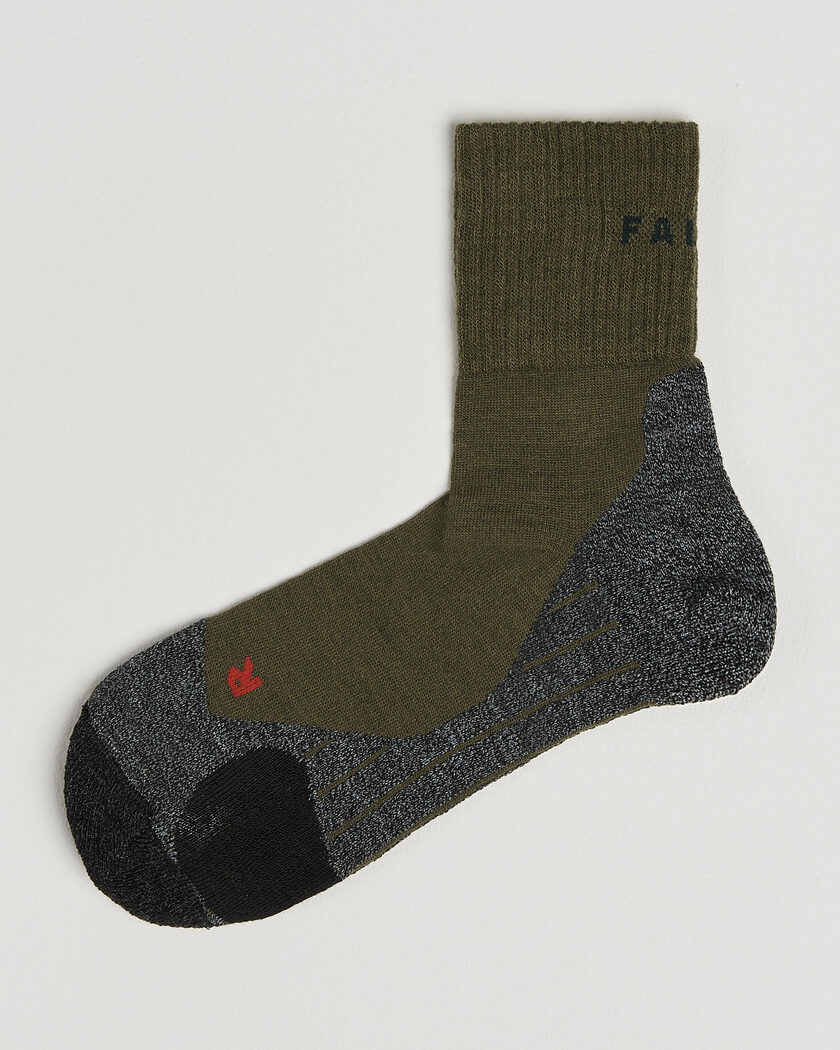 Falke Sport TK2 Explore Short Trekking Socks Olive – Vihreä