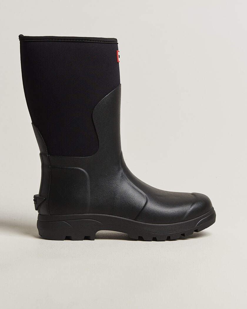 Hunter Boots Balmoral Neopren Short Boot Black – Musta