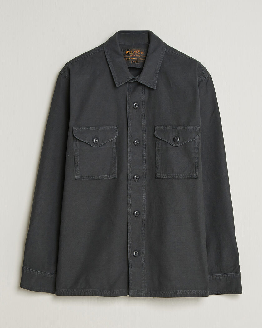 Filson Reverse Sateen Jac-Shirt Washed Black – Musta