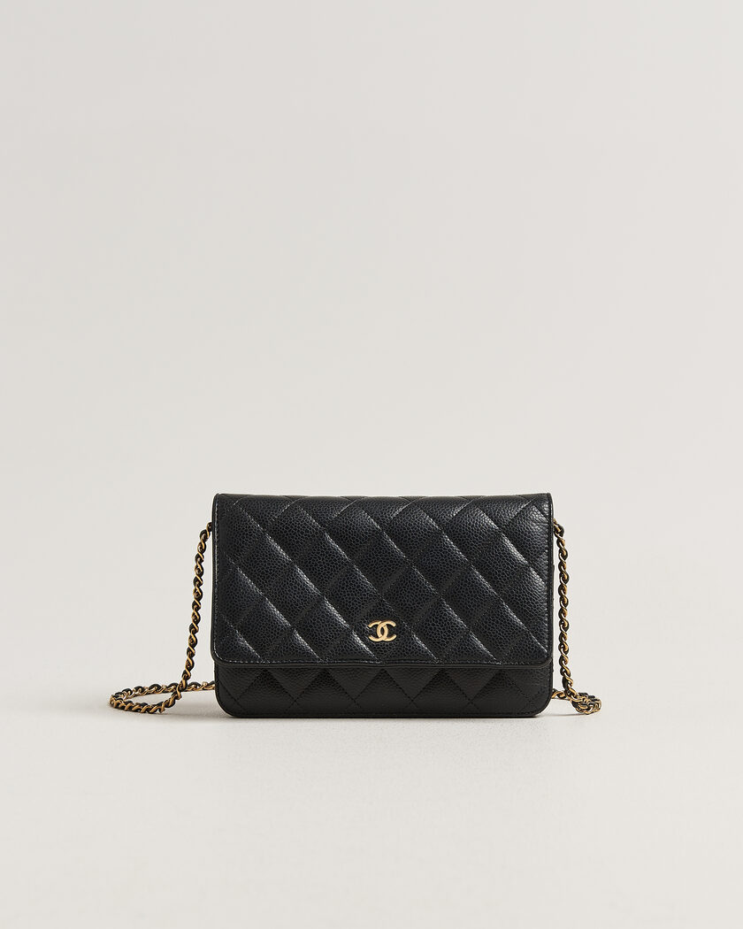 Chanel Pre-Owned Wallet On Chain Caviar Leather Black – Musta