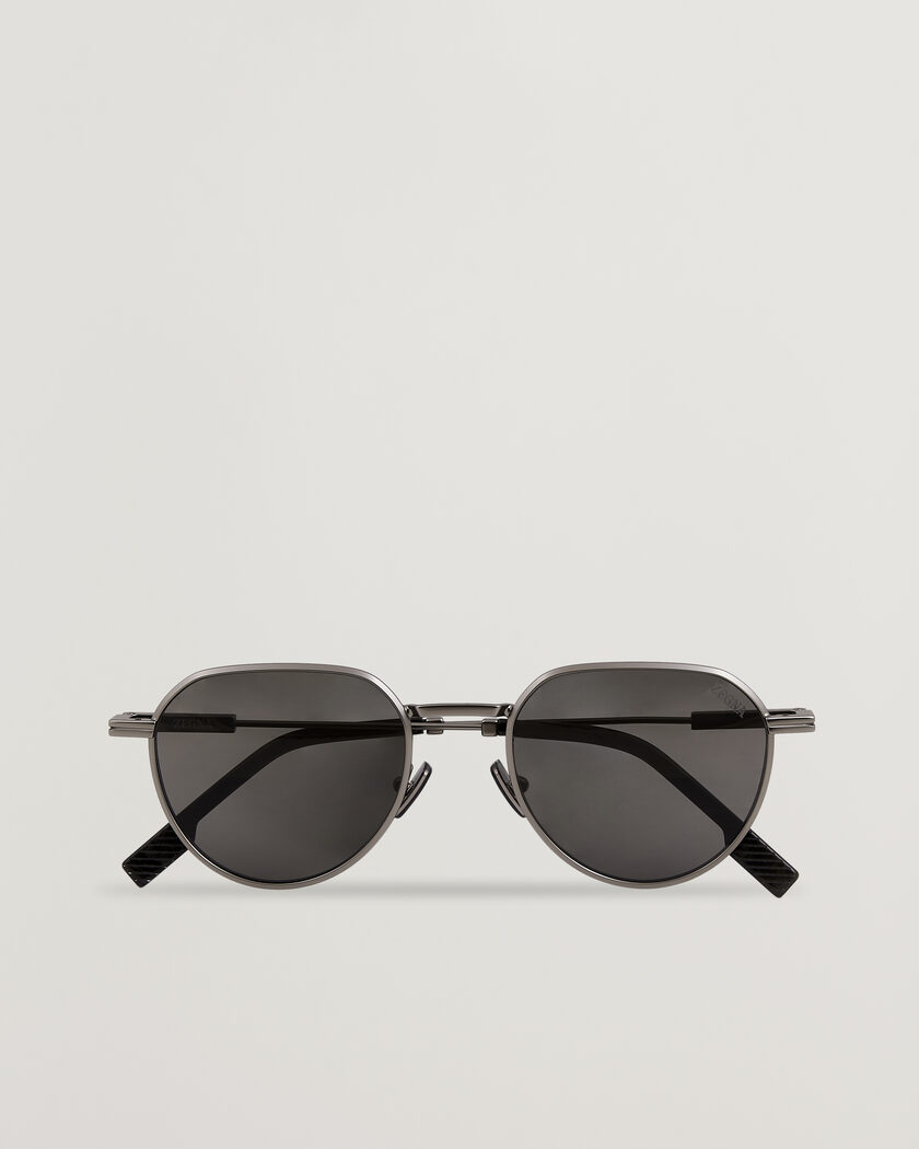 Zegna EZ0297 Sunglasses Gunmetal – Musta