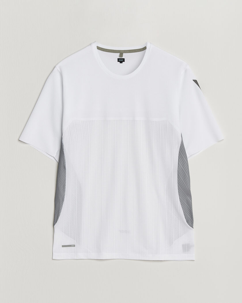 SOAR Running Hot Weather Tee White/Silver – Monivärinen