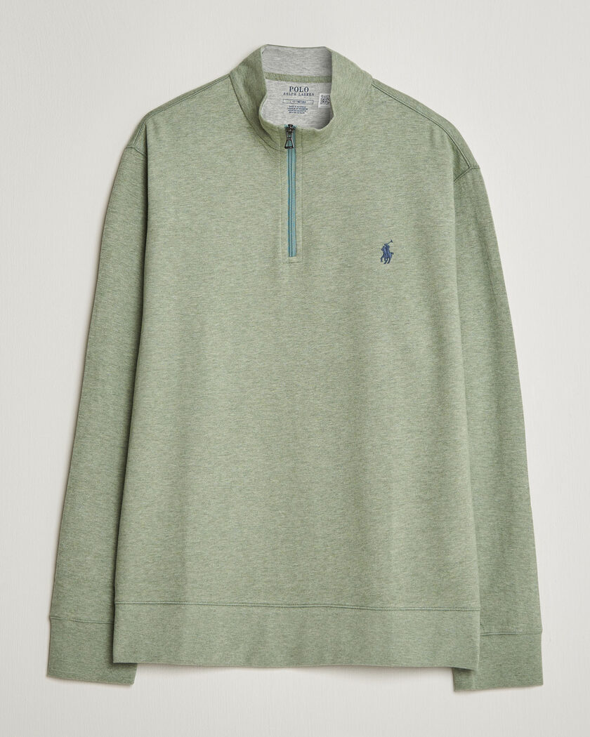 Polo Ralph Lauren Double Knit Half Zip Greenery Heather – Vihreä