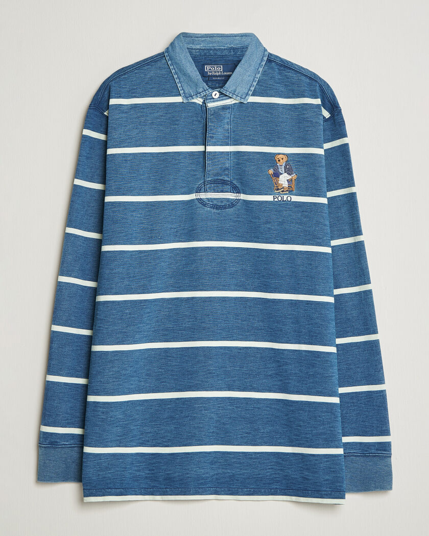 Polo Ralph Lauren Striped Indigo Rugby Newport Bear – Sininen