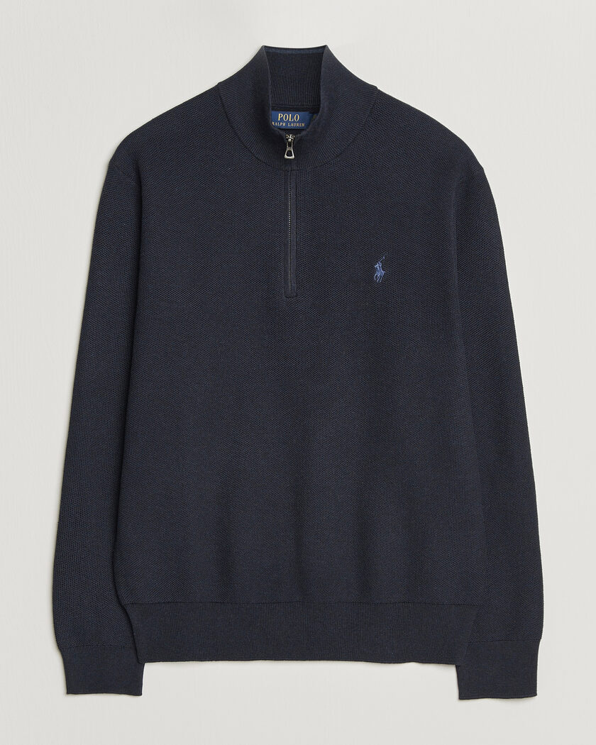 Polo Ralph Lauren Textued Half-Zip Navy Heather – Sininen