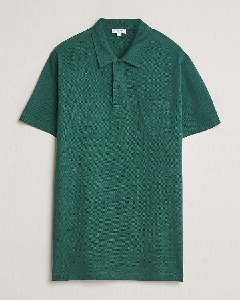 Sunspel Riviera Polo Shirt Forest Green – Vihreä