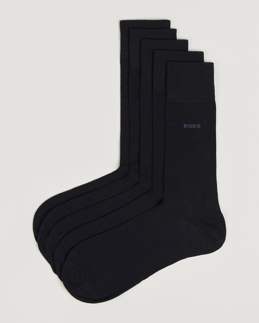 BOSS BLACK 5-Pack RS Uni Socks Dark Blue – Sininen